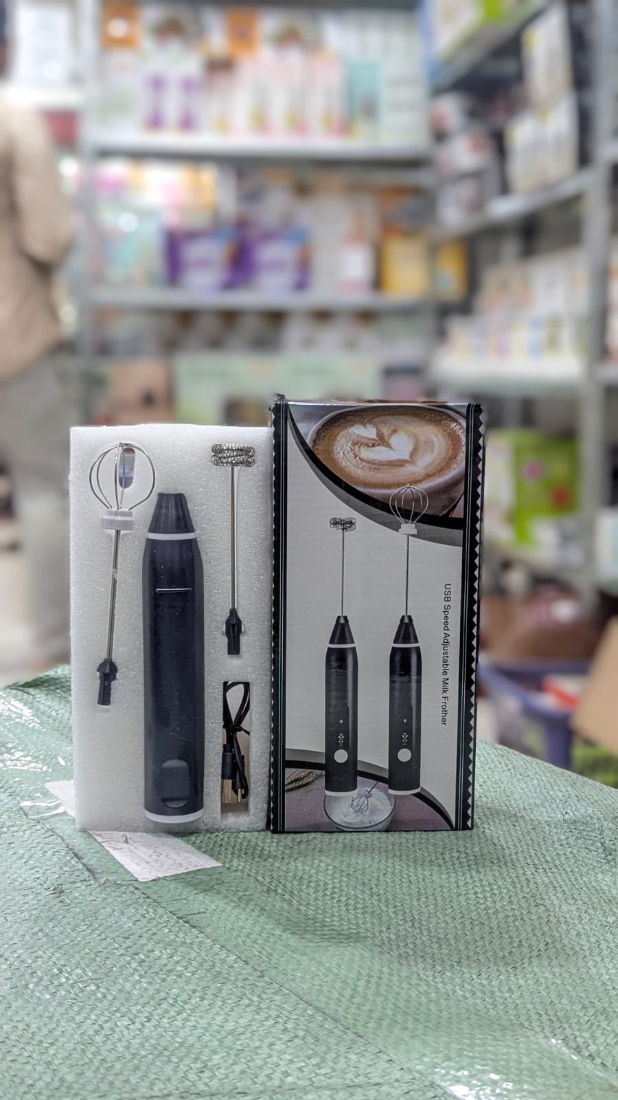 2-in-1 Rechargeable Coffee Beater & Electric Milk Frother – Smooth Mixing, Compact & Easy to Use