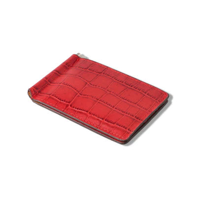 Men slim leather wallet
