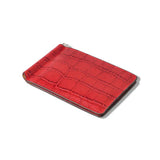 Men slim leather wallet